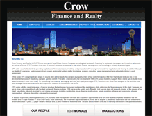 Tablet Screenshot of crowfinance.com